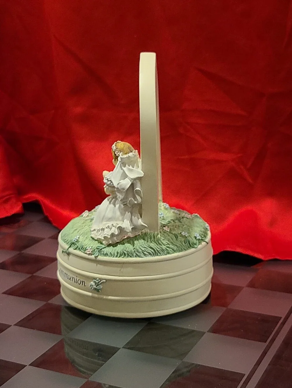My First Holy Communion Music Box - White and Cream Figurine